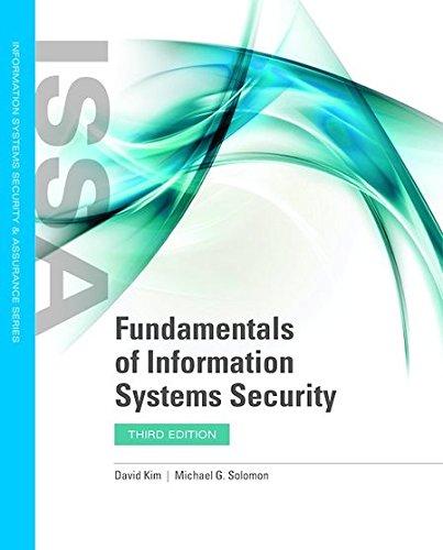 Fundamentals of Information Systems Security 3 edition